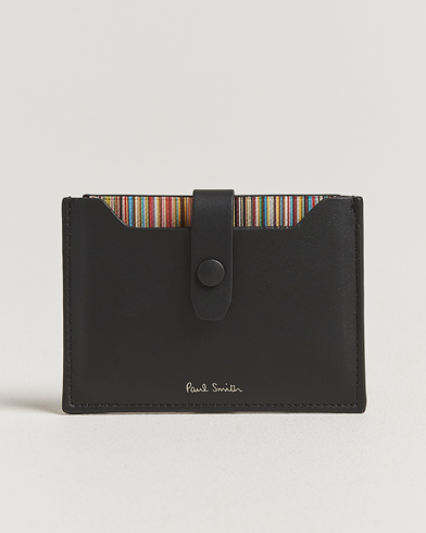Paul Smith Signature Stripe Card Wallet Multi – Negro