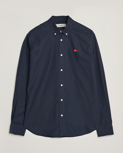 Forét Flag Regular Fit Oxford Shirt Navy – Azul