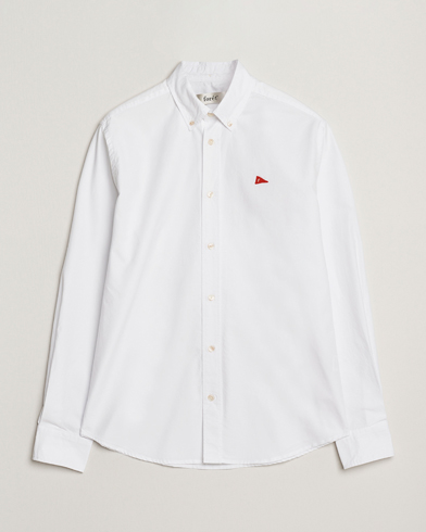 Forét Flag Regular Fit Oxford Shirt White – Blanco