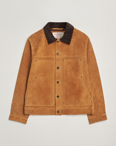 Filson Short Lined Suede Cruiser Saddle Brown – Marrón