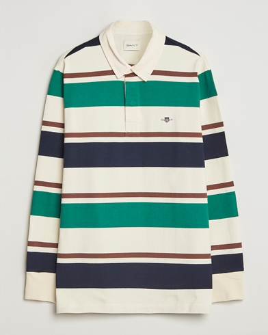 GANT Striped Heavy Rugger Cream Multi – Blanco