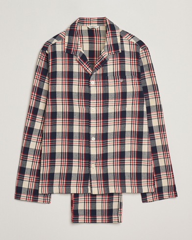 GANT Flannel Checked Pyjama Set Ruby Red – Azul
