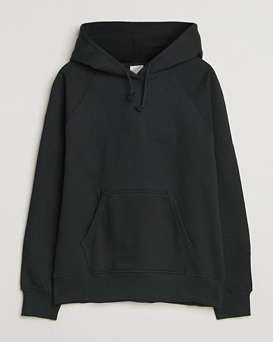 Nudie Jeans Gunde Logo Hoodie Black – Negro