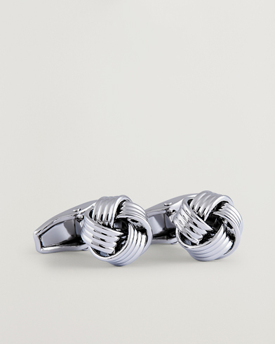 Amanda Christensen Knot Cufflink Silver – Plata