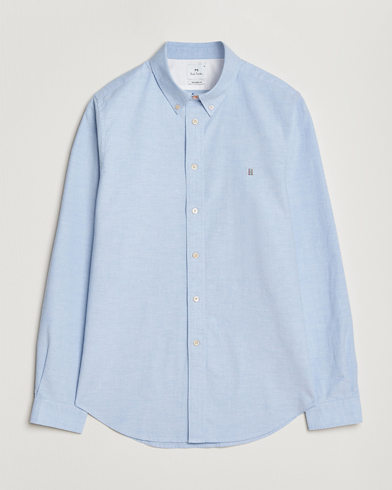 PS Paul Smith Tailored Fit Embroidered Oxford Shirt Light Blue – Azul