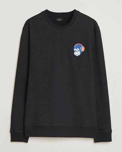 PS Paul Smith Monkey Headphone Printed Sweatshirt Black – Negro