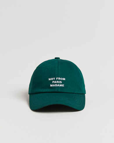 Drôle de Monsieur Slogan Baseball Cap Dark Green – Verde