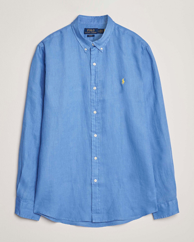 Polo Ralph Lauren Slim Fit Linen Shirt Harbour Island – Azul