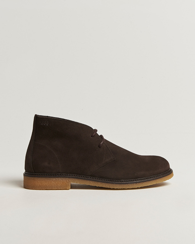 BOSS BLACK Kope Suede Desert Boots Dark Brown – Marrón