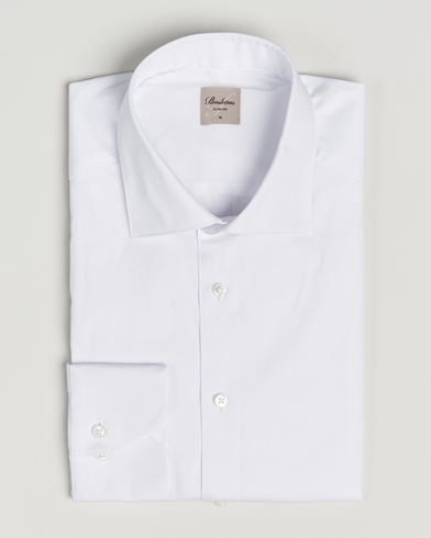 Stenströms Slimline Cotton Stretch Shirt White – Blanco