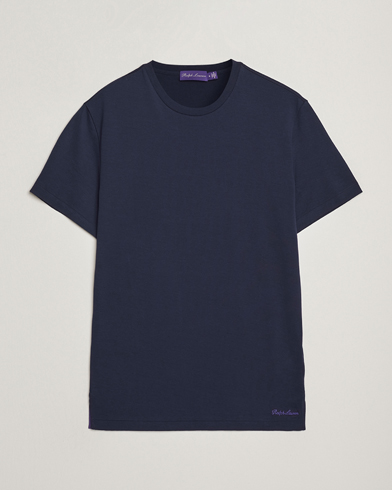 Ralph Lauren Purple Label Luxury Cotton T-Shirt Chairman Navy – Azul