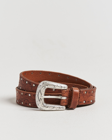 Anderson's Stud Western 2,5cm Belt Brown – Marrón