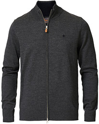  Merino Full Zip Dark Grey