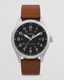  Field Post Solar Watch 36mm Brown/Black