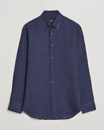  Linen Sport Shirt Navy