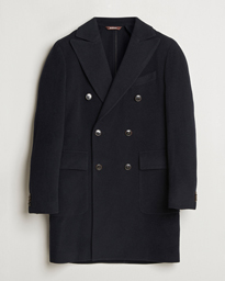  Brian Double Breasted Wool Coat Navy