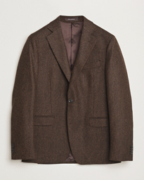  Fogerty Moon Herringbone Tweed Blazer Brown