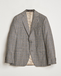  Fogerty Prince of Wales Wool Blazer Beige