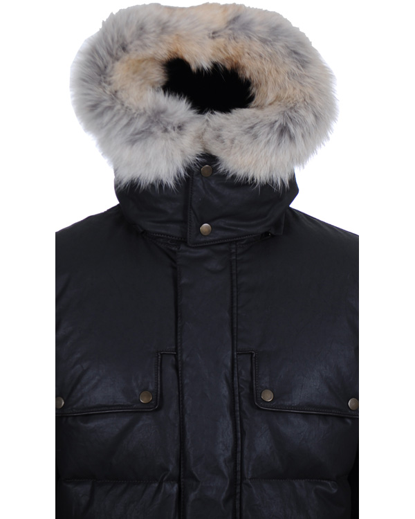 Hombres | Abrigos y chaquetas | Belstaff | Aviator Cricket Down Jacket Black/Brown
