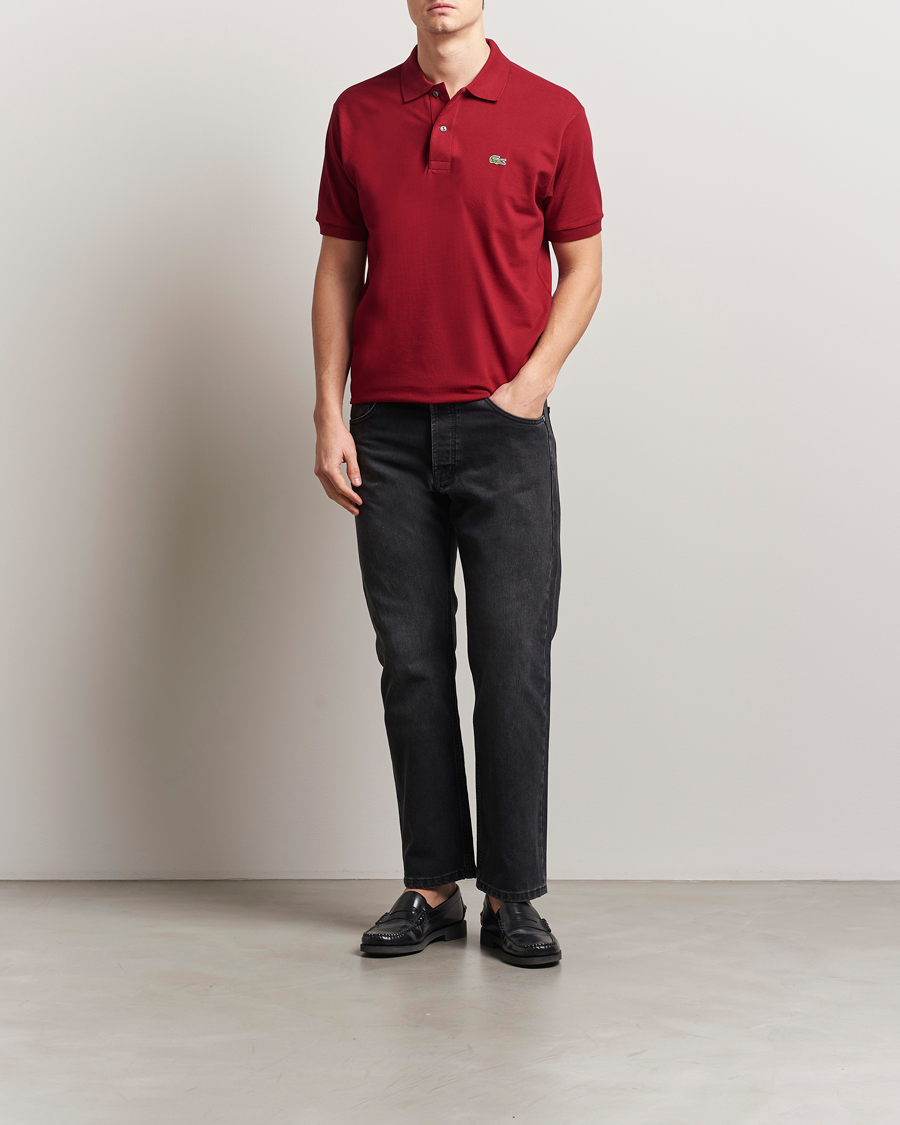 Hombres | Polos | Lacoste | Original Polo Piké Bordeaux