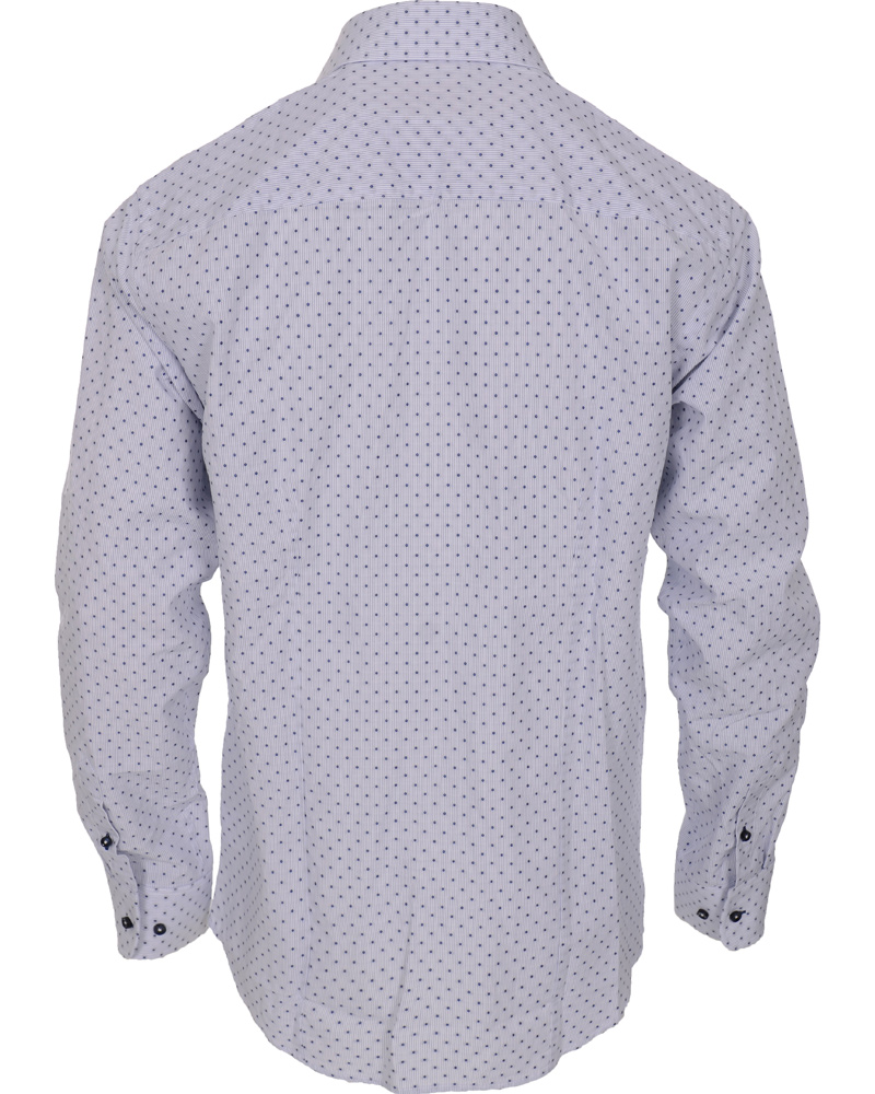 Hombres | Camisas | Oscar of Sweden | Slim Fit Skjorta Print Blue