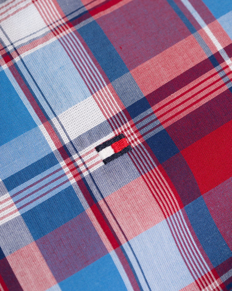 Hombres | Camisas | Tommy Hilfiger | New York Fit Demi Check Shirt Chili/Blue