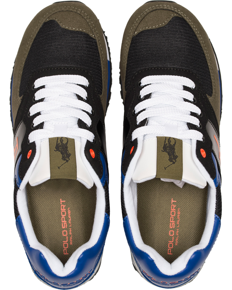 Hombres | Polo Sport Ralph Lauren Slaton RL Running Sneaker Black/Orange | Polo Sport Ralph Lauren | Slaton RL Running Sneaker Black/Orange