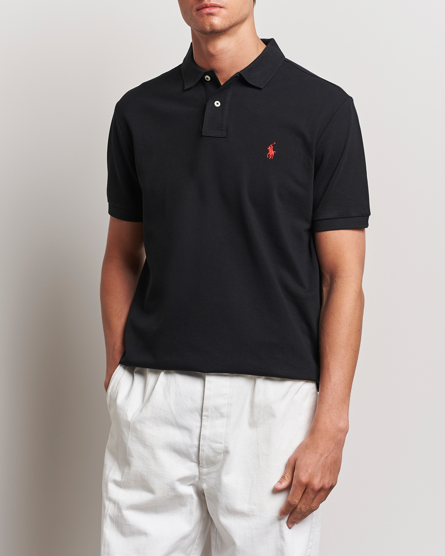 Hombres |  | Polo Ralph Lauren | Custom Slim Fit Polo Black