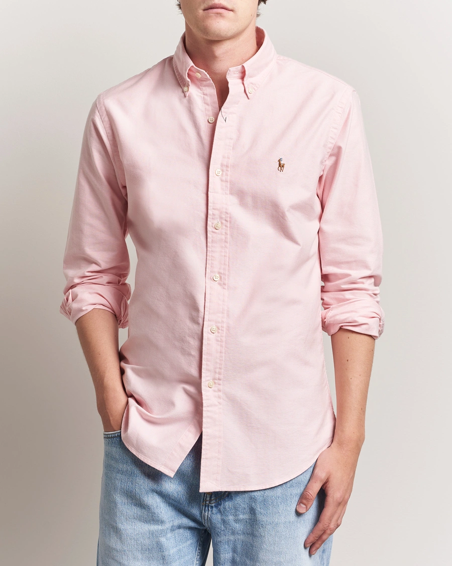 Hombres | Camisas | Polo Ralph Lauren | Custom Fit Oxford Shirt Pink