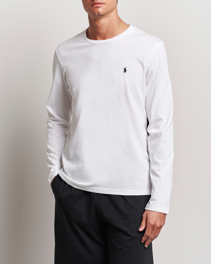 Hombres |  | Polo Ralph Lauren | Liquid Cotton Long Sleeve Crew Neck Tee White