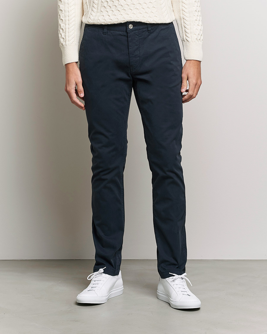 Hombres |  | NN07 | Marco Slim Fit Stretch Chinos Navy Blue