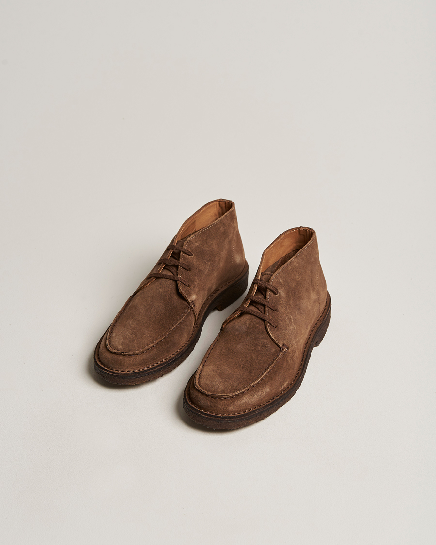 Hombres |  | Drake\'s | Crosby Moc-Toe Suede Chukka Boots Brown