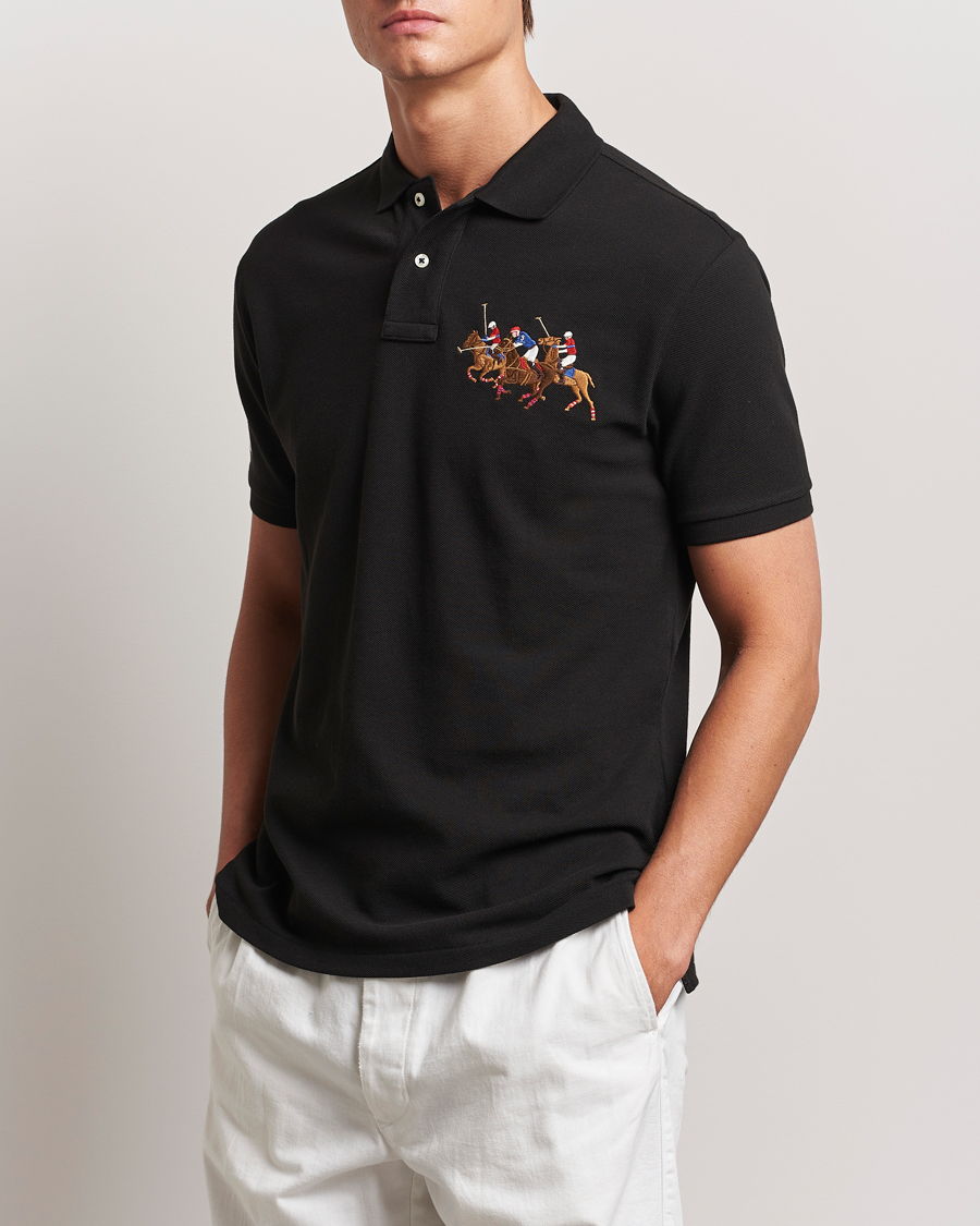 Hombres |  | Polo Ralph Lauren | Custom Slim Fit Match Club Polo Black