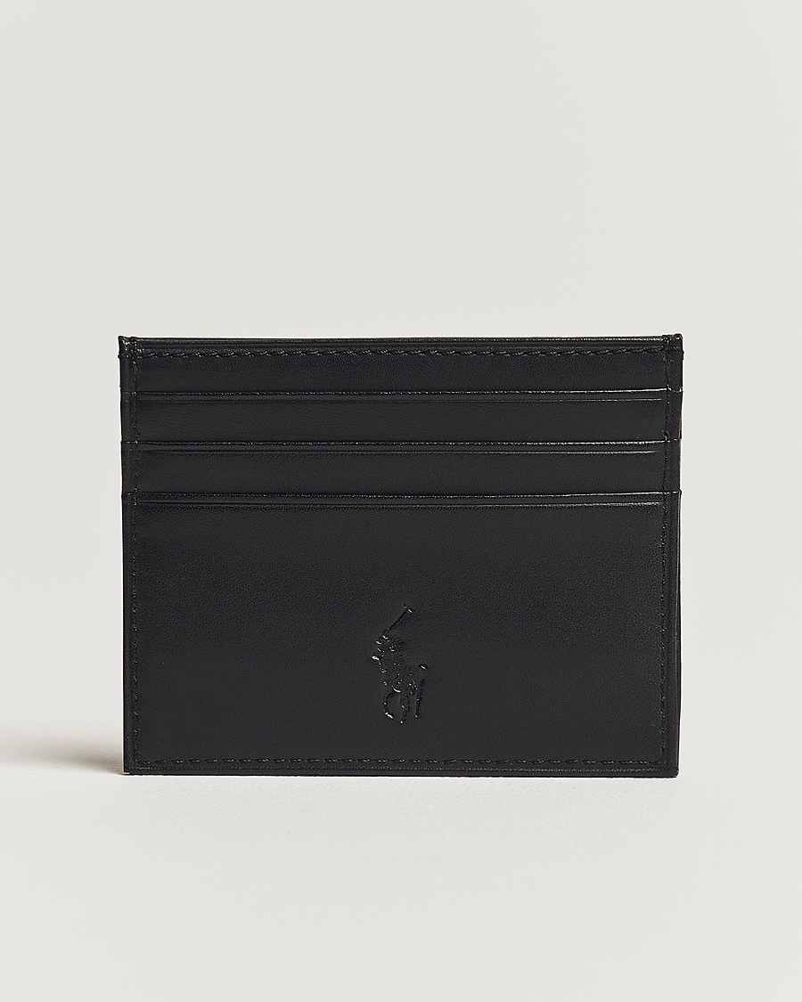 Hombres |  | Polo Ralph Lauren | Smooth Leather Credit Card Case Black