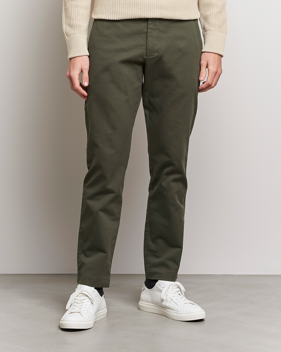 Hombres |  | NN07 | Theo Regular Fit Stretch Chinos Army Green