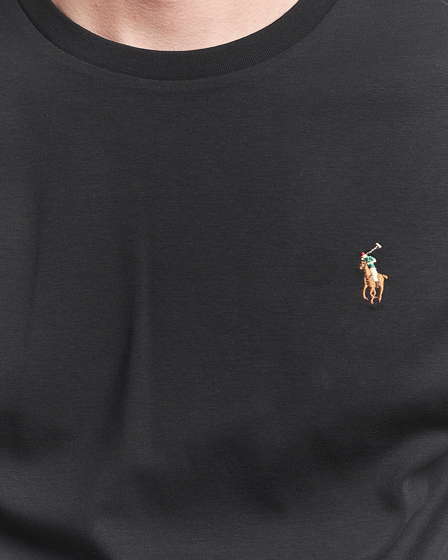 Hombres | Camisetas | Polo Ralph Lauren | Luxury Pima Cotton Crew Neck T-Shirt Black