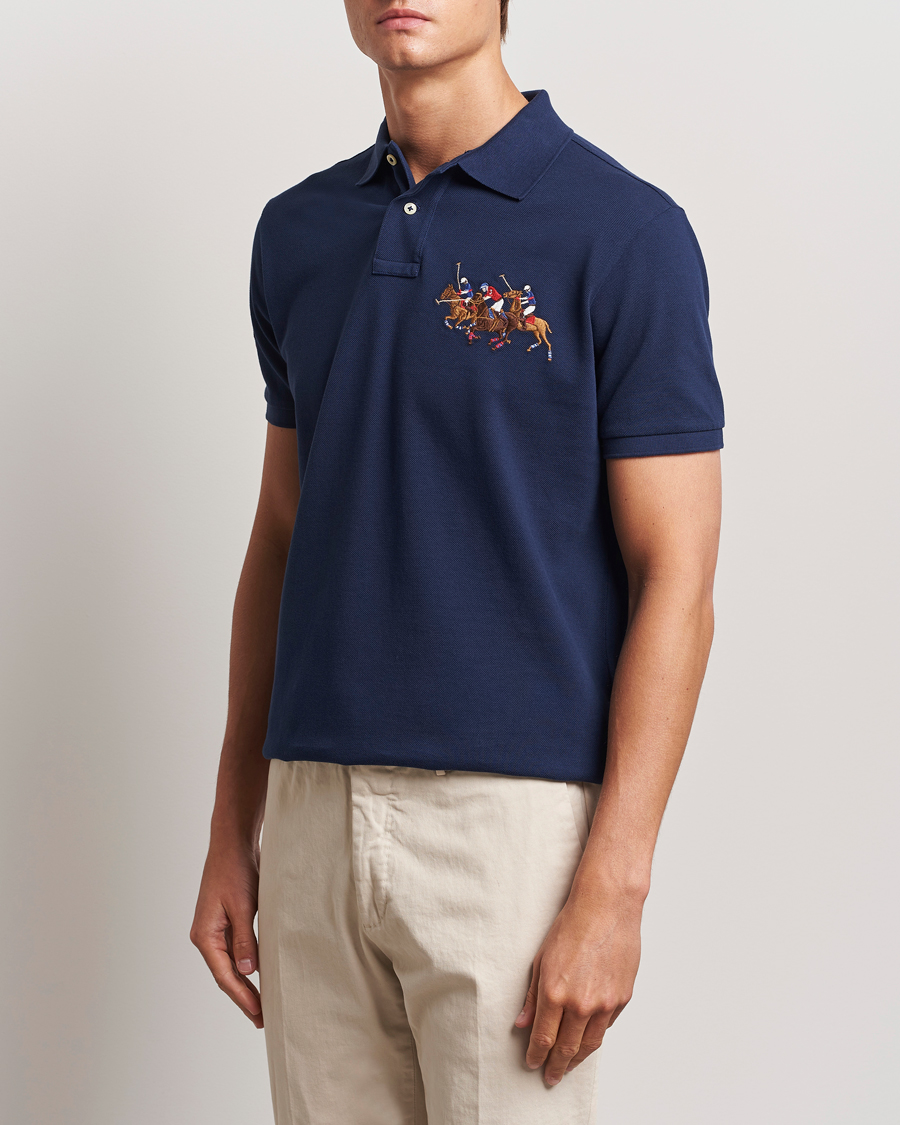 Hombres |  | Polo Ralph Lauren | Custom Slim Fit Match Club Polo Newport Navy