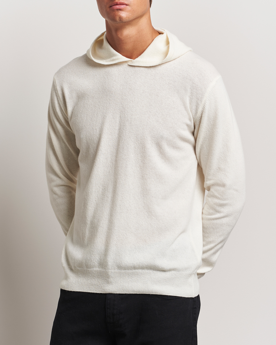 Hombres |  | Oscar Jacobson | Pascal Wool/Cashmere Hoodie Creme