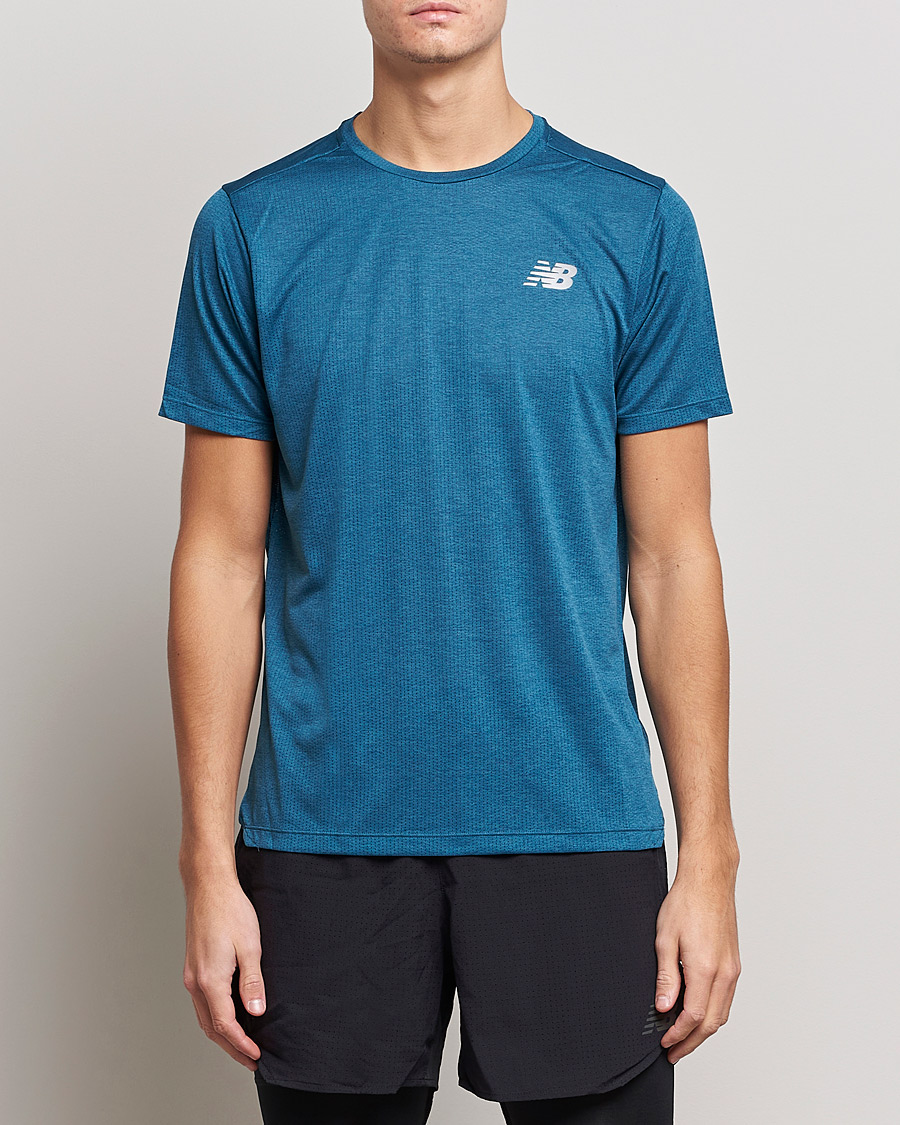 Hombres | Camisetas | New Balance Running | Impact Run Short Sleeve T-Shirt Dark Moonstone