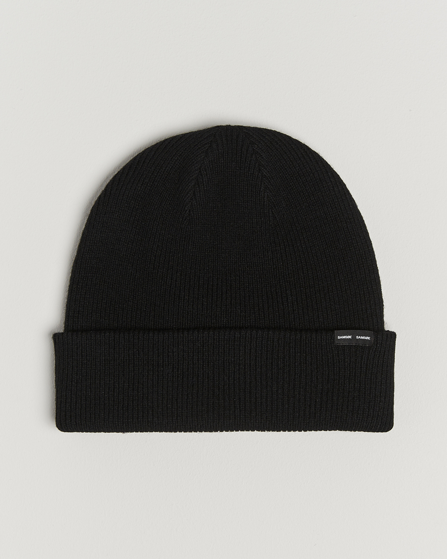 Hombres | Gorros | Samsøe Samsøe | The Wool Beanie Black