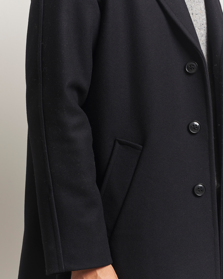 Hombres | Abrigos y chaquetas | Gloverall | Chesterfield Wool/Cashmere Refined Coat Black