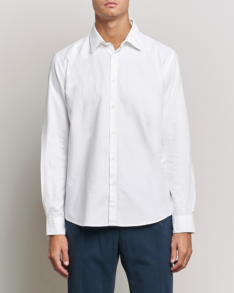 Hombres |  | Sunspel | Casual Oxford Shirt White