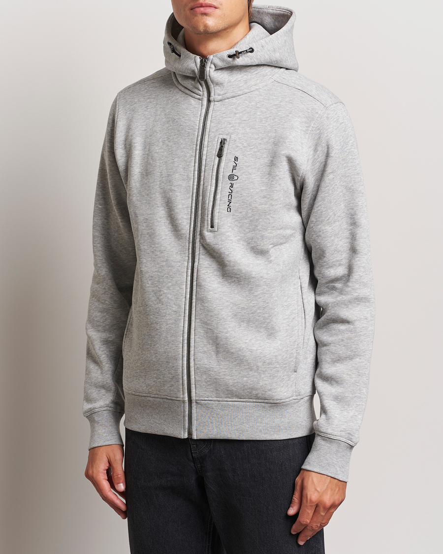 Hombres |  | Sail Racing | Bowman Full Zip Hoodie Grey Melange