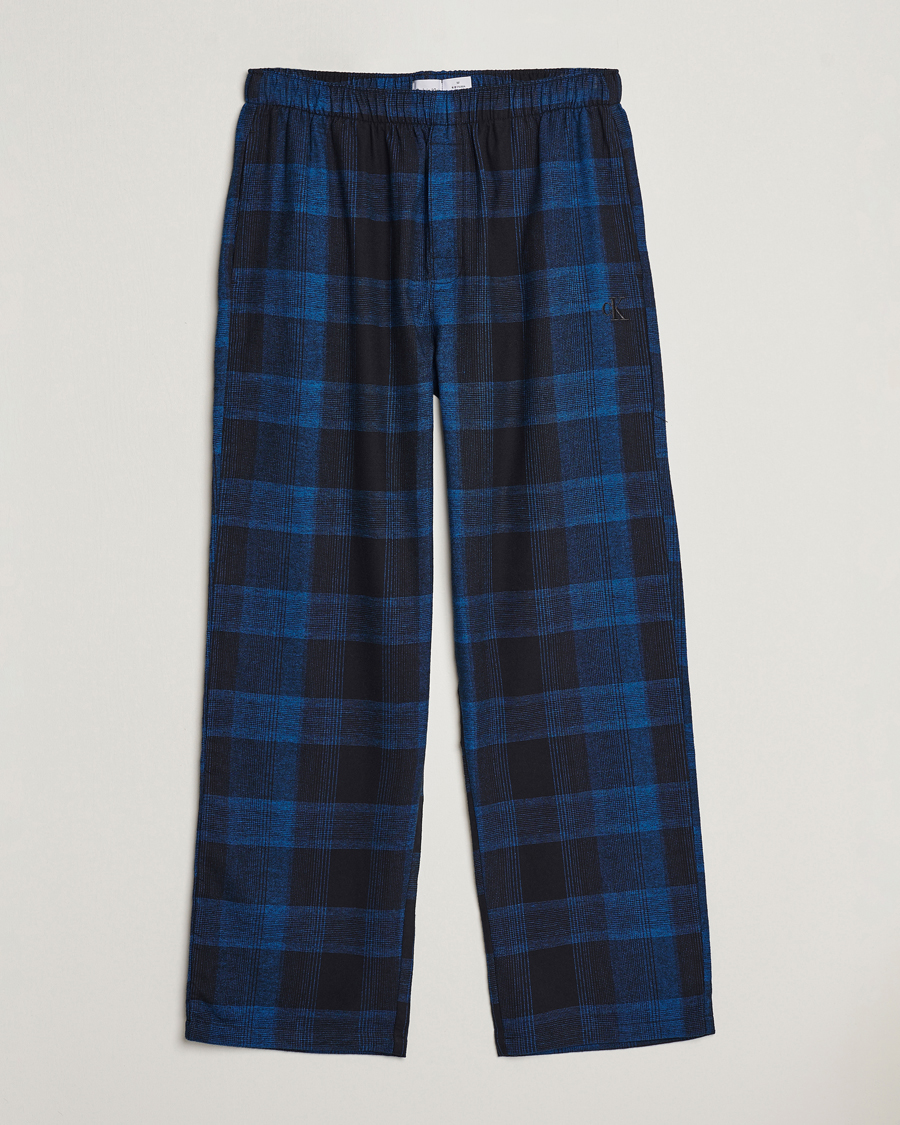 Hombres | Pijamas y batas | Calvin Klein | Flannel Pyjama Pants Black/Blue