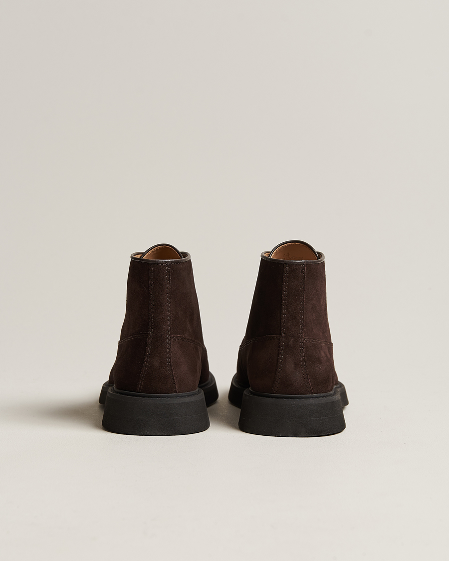 Hombres | A.P.C. Suede Lace Up Boots Dark Brown | A.P.C. | Suede Lace Up Boots Dark Brown