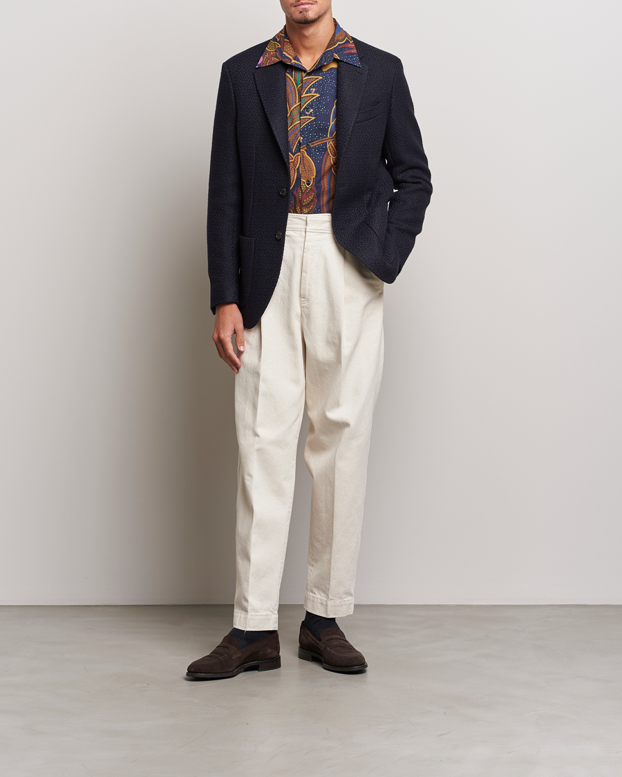 Hombres | Blazers | Etro | Jacquard Jersey Blazer Navy
