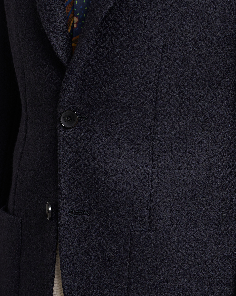 Hombres | Blazers | Etro | Jacquard Jersey Blazer Navy