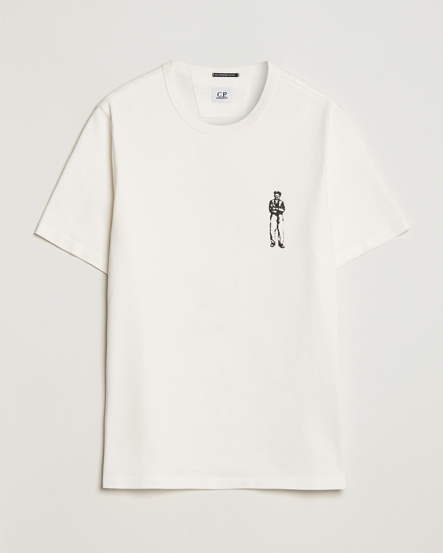 Hombres | Camisetas | C.P. Company | Mercerized Jersey Logo T-Shirt White