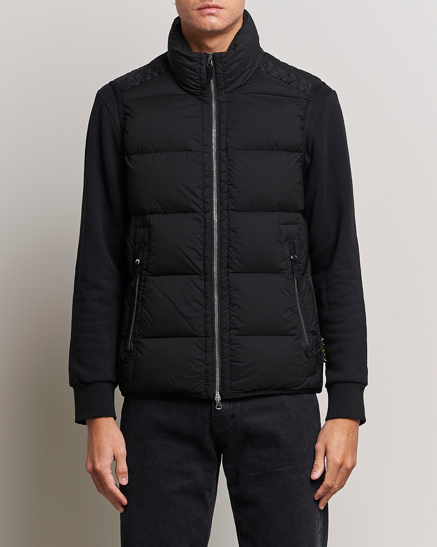 Hombres | Abrigos y chaquetas | Stone Island | Nylon Down-TC Vest Black