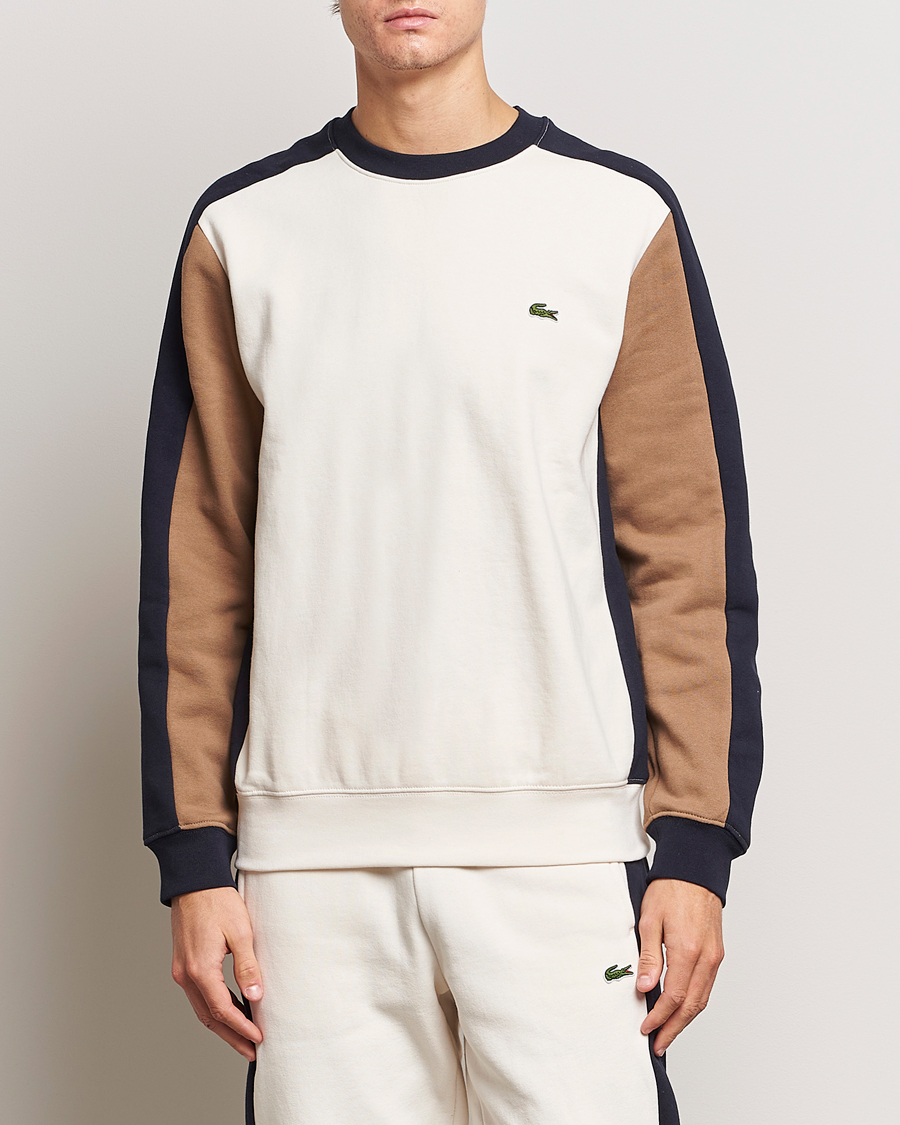 Hombres | Jerséis y prendas de punto | Lacoste | Colorblocked Crew Neck Sweatshirt Lapland/Cookie